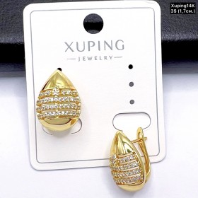 Сережки Xuping14К 10812 (1,7см.)
